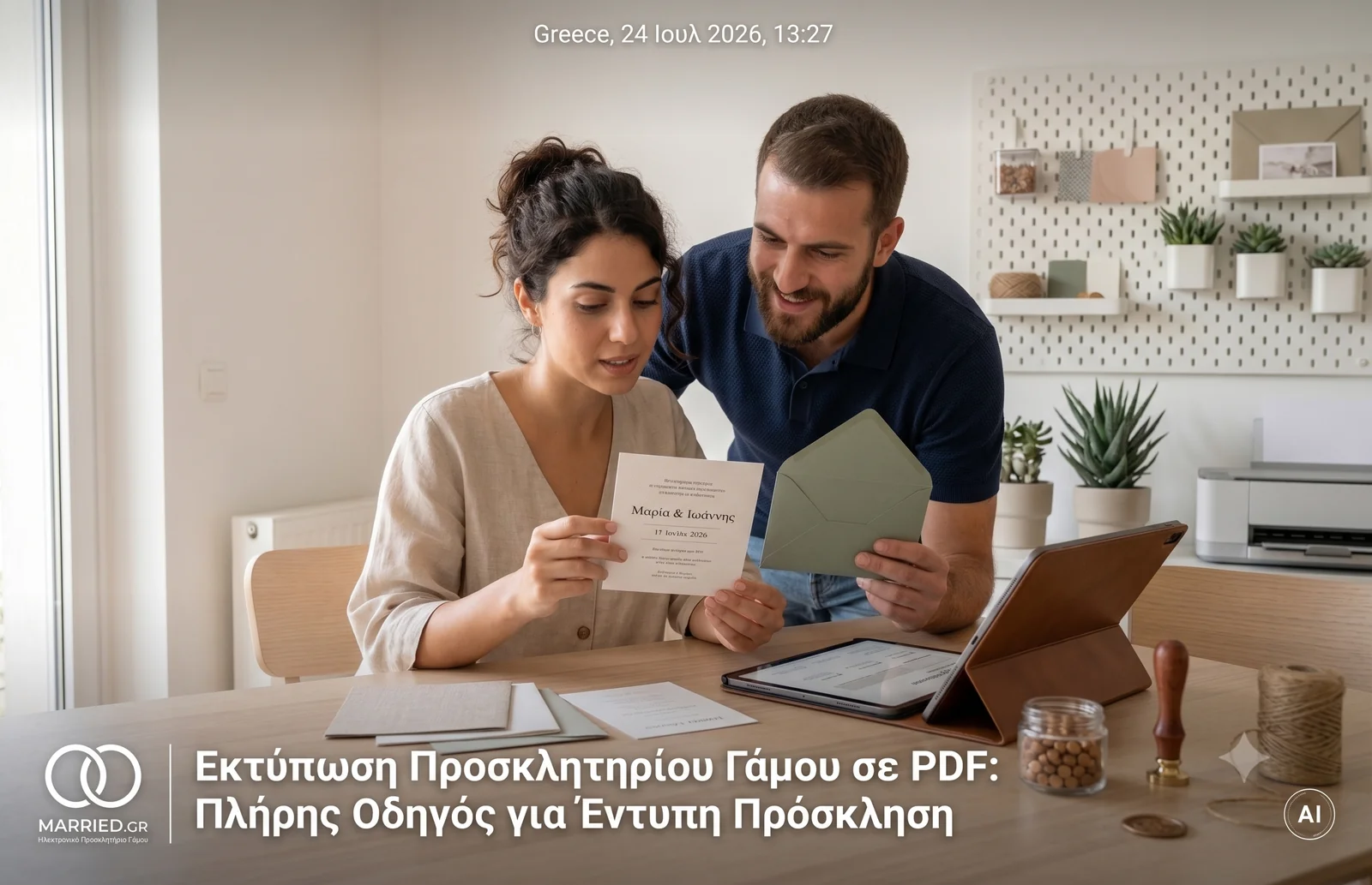 Εκτύπωση Προσκλητηρίου Γάμου σε PDF: Πλήρης Οδηγός για Έντυπη Πρόσκληση
