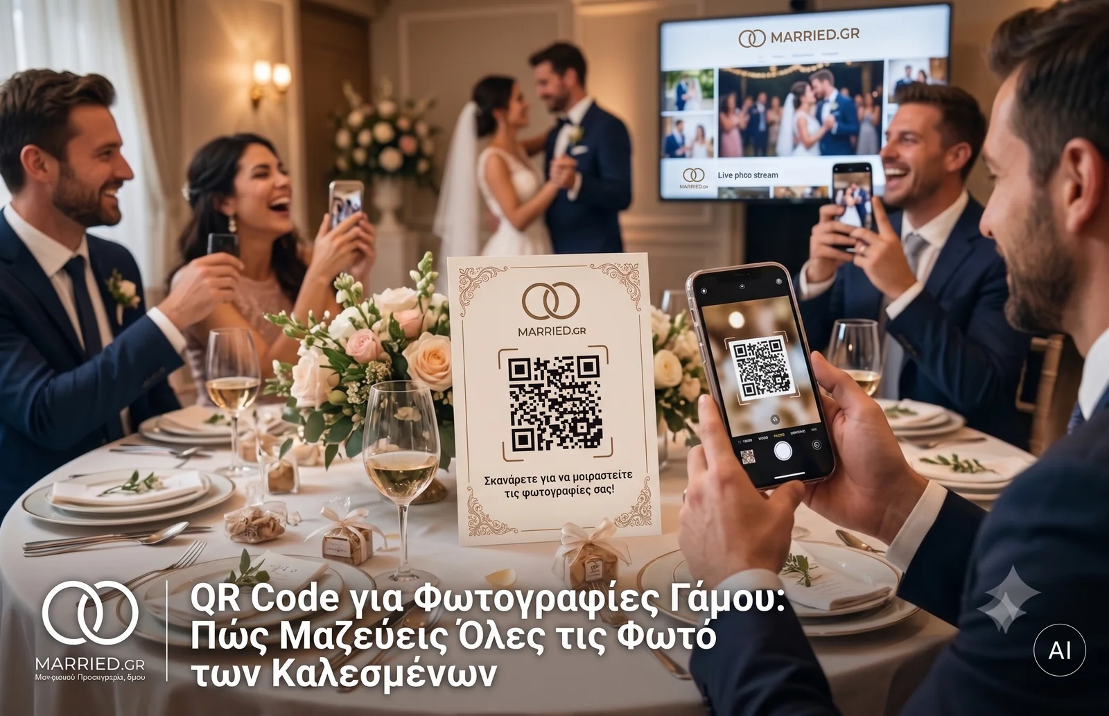 QR Code για Φωτογραφίες Γάμου: Πώς Μαζεύεις Όλες τις Φωτό των Καλεσμένων