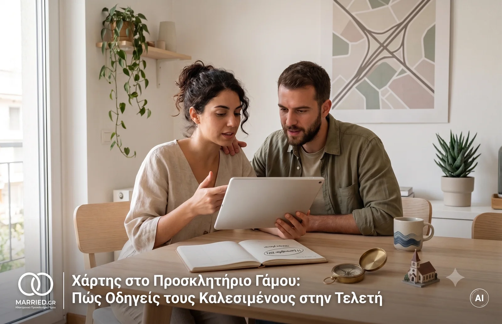 Χάρτης στο Προσκλητήριο Γάμου: Πώς Οδηγείς τους Καλεσμένους στην Τελετή