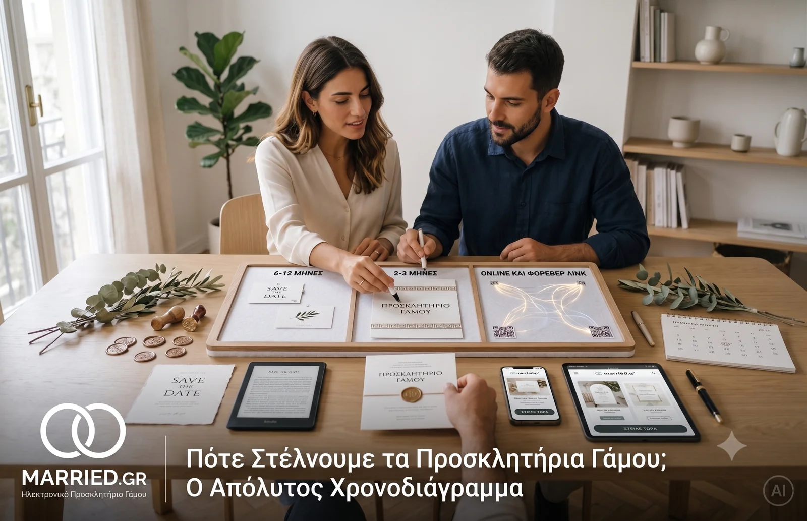 Πότε Στέλνουμε τα Προσκλητήρια Γάμου; Ο Απόλυτος Χρονοδιάγραμμα